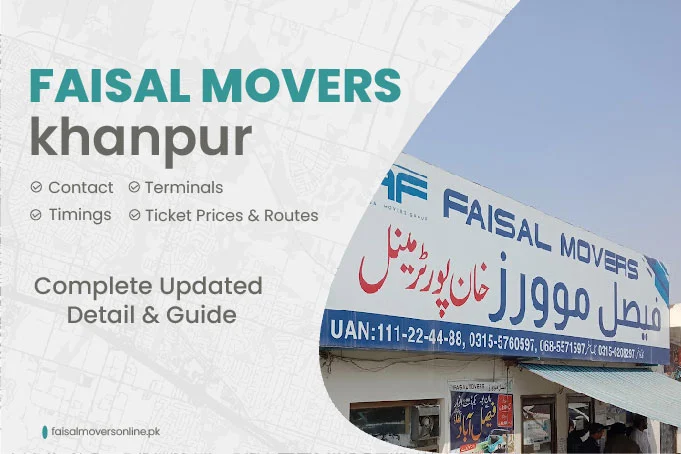 Faisal Movers khanpur Contact Number, Terminal, Timings & Fares